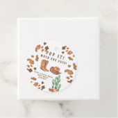 Een kleine cowboy POP! Baby Shower Bedankjes Labels (In situ)