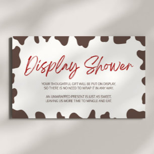 Een kleine Cowboy Rodeo Baby shower Display Shower Informatiekaartje