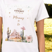 Een kleine Cowboy Rustic Wild West Boy Mama om te  T-shirt
