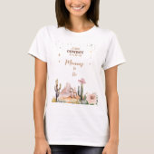 Een kleine Cowboy Rustic Wild West Boy Mama om te  T-shirt (Voorkant)