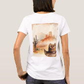 Een kleine Cowboy Rustic Wild West Boy Mama om te  T-shirt (Achterkant)