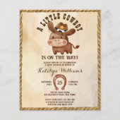 Een kleine cowboy schattig baby baby shower (Voorkant)