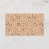 Een kleine Cowboy Western Baby shower Behuizing Au Informatiekaartje (Achterkant)