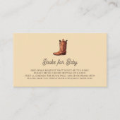 Een kleine Cowboy Western Baby shower Behuizing Au Informatiekaartje (Voorkant)