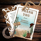 Een kleine Cowboy Western Baby shower Dank je wel Bedankkaart
