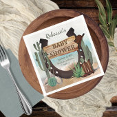 Een kleine Cowboy Western Baby shower Napkins Servet