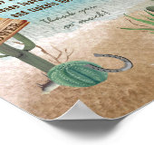 Een kleine cowboy Westerne doucheluier Raffle Poster (Hoek)