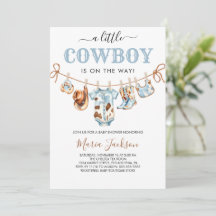 Een Kleine Cowboy Wild West Blauwe Cowboy Baby Sho