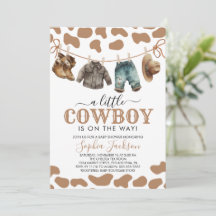 Een kleine Cowboy Wild West Brown Cowboy Baby show