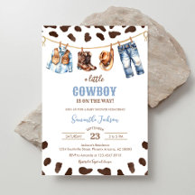 Een Kleine Cowboy Wild West Rodeo Baby Shower