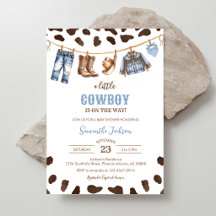 Een Kleine Cowboy Wild West Rodeo Baby Shower