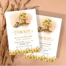 Een kleine cowboylaarzen Baby shower uitnodiging