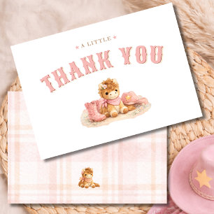 Een Kleine Cowgirl Baby Meisje Shower Bedankt