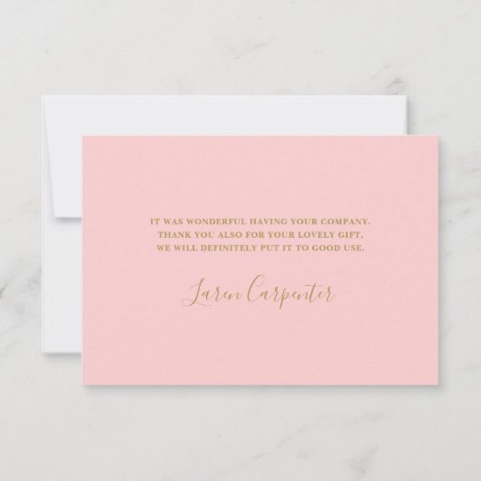 Een kleine Cowgirl Baby shower dank je kaart (Achterkant)