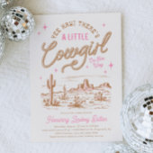 Een kleine cowgirl Baby shower uitnodiging