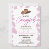 Een kleine cowgirl is onderweg! Rodeo-Baby shower Kaart (Voorkant)