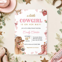 Een Kleine Cowgirl Is Op Weg Baby Shower