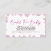 Een kleine cowgirl Rodeo Baby shower boeken voor B Informatiekaartje (Voorkant)