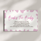 Een kleine cowgirl Rodeo Baby shower boeken voor B Informatiekaartje