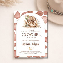 Een Kleine Cowgirl Western Meisje Baby Shower Gebo