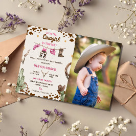 Een kleine cowgirl Western meisje Baby shower Part Kaart