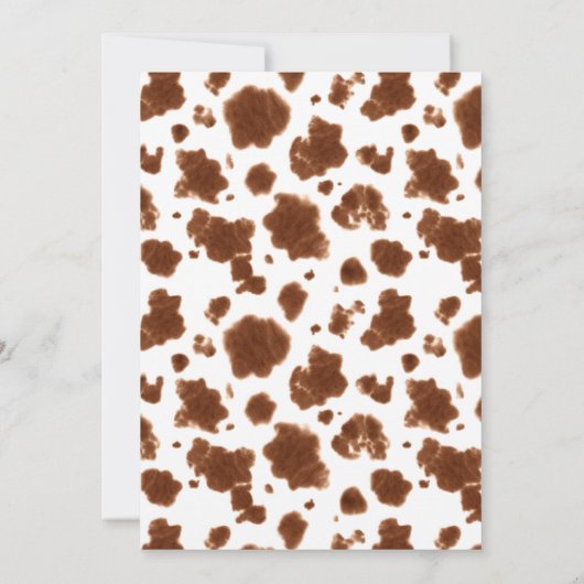 Een kleine Cowgirl Westerne Clothesline Baby showe Kaart (Achterkant)