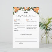 Een kleine Cutie Baby shower Spellingvoorspelling (Staand voorkant)