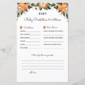 Een kleine Cutie Baby shower Spellingvoorspelling  (Voorkant)