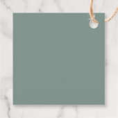 Een kleine Cutie Citrus Oranje Baby shower Bedankjes Labels (Achterkant)