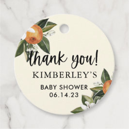 Een kleine Cutie Clementine Baby shower Partij Bedankjes Labels