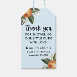 Een kleine cutie Clementine BABY SHOWER voor een c Cadeaulabel