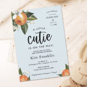 Een kleine Cutie Clementine Oranje Boy BABY SHOWER Kaart