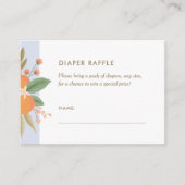 Een kleine Cutie Diaper Raffle Ticket Enclosure Ca Informatiekaartje (Voorkant)