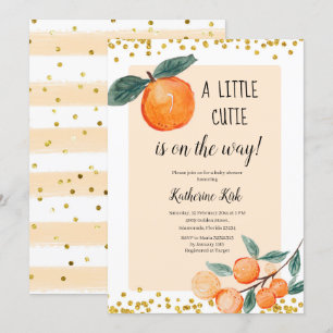 Een kleine cutie is op weg naar Baby shower Kaart