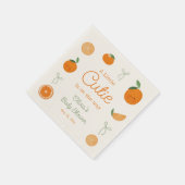 Een kleine cutie is op weg naar Baby shower Servet (Hoek)