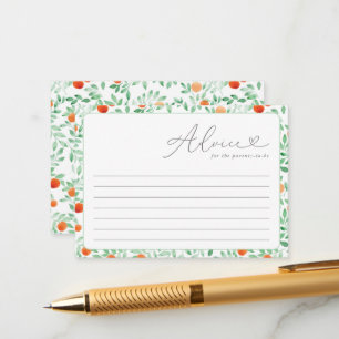 Een kleine Cutie Modern Baby shower Advice Card Advieskaart