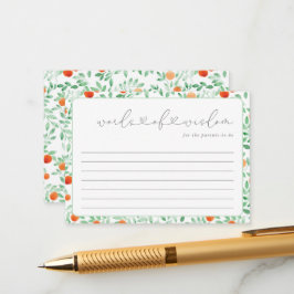 Een kleine Cutie Modern Baby shower Advice Card Advieskaart