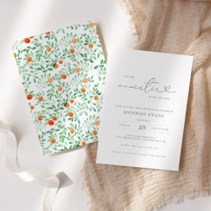 Een kleine Cutie Modern Baby shower uitnodiging