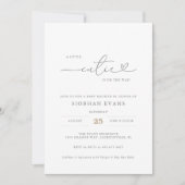 Een kleine Cutie Modern Baby shower uitnodiging (Voorkant)