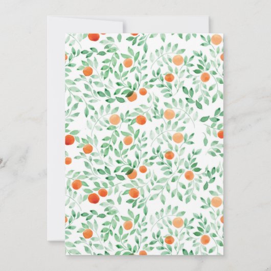 Een kleine Cutie Modern Baby shower uitnodiging (Achterkant)