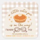 Een kleine Cutie Pie is onderweg - Grote Sticker (Voorkant)