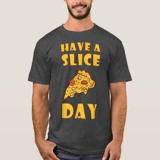 Een kleine dag pizza eten brokjes eten t-shirt