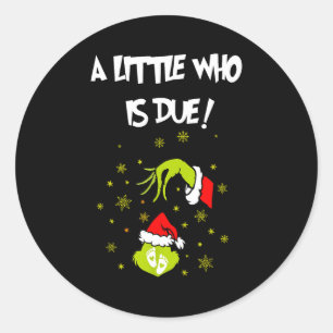 Een Kleine Die Verschuldigd Is Grappige Kerst Zwan Ronde Sticker