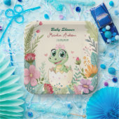 een  kleine Dinosaurus Waterverf Hatching Soon Papieren Bordje (Feest)