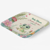 een  kleine Dinosaurus Waterverf Hatching Soon Papieren Bordje (Gebogen)