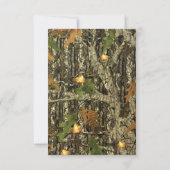 Een kleine Doe is onderweg. Camo Invite Kaart (Achterkant)