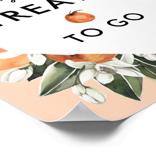 Een kleine doekje op Baby shower Behandel je favor Poster (Hoek)