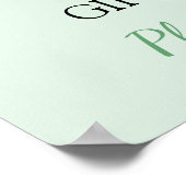 Een kleine draak is op weg naar Baby shower Poster (Hoek)