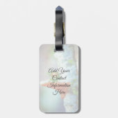 Een kleine drakenslaapstand bagagelabel (Achterkant verticaal)