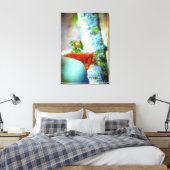 Een kleine drakenslaapstand canvas afdruk (Insitu (Slaapkamer))